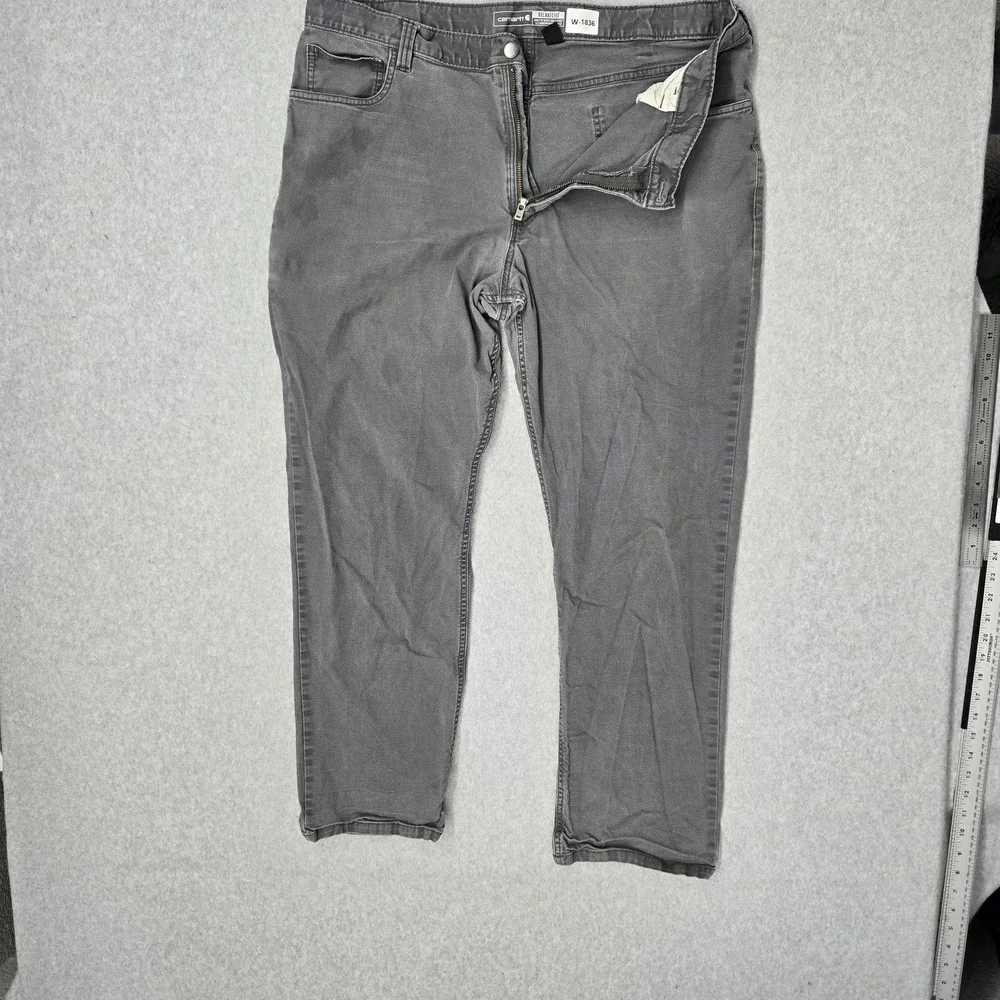 Carhartt Men Pants 40X32 Gray Straight Rigby Relaxed Fit 28